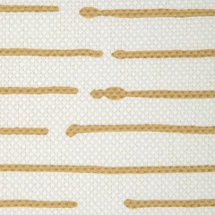 Caroline Cecil Painterly Lines Print Fabric- Ink Stripe / Cognac Oyster 0.70 yds
