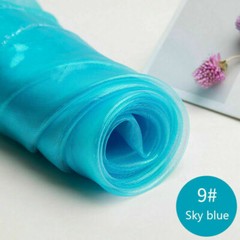 Two Tone Sheer Organza Fabric Voile Iridescent Crinkle Crafts Wedding Cloth SHP