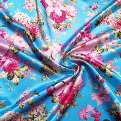 58″ Wide By Yards Charmeuse Material Butterfly Flower Satin Fabric Scarf Diy