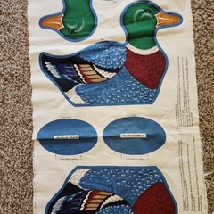 Vintage Cranston Print Works Cut & Sew Panel Mallard Ducks
