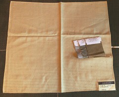 B BERGER Houndstooth in Celadon/Bisque 13″ – 26 1/4″ Woven Fabric Samples