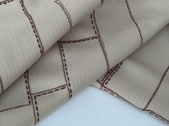 BEIGE JERSEY 60s INSPIRED ABSTRACT CHECK COTTON BLENDMADE IN ITALY FOR GUCCI A8