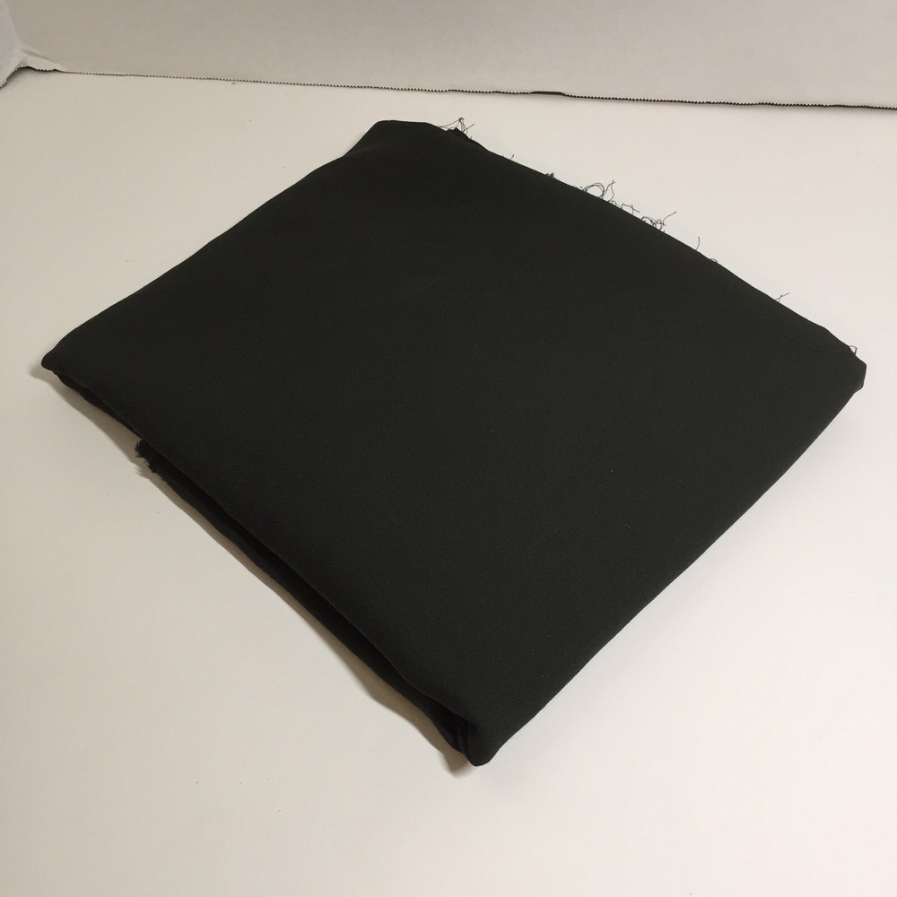 2 Yards Dark Grey Black Crepe Like Fabric 60″ wide Cotton