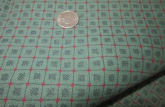Leslie Beck VIP Sewing Fabric Small Green Check Plaid Quilt Crafts 4.5yds X 44″