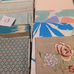 LOT OF 15 FAT QUARTERS COTTON FABRIC ASSTD COLORS & DESIGNS lot 13