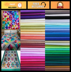 50pcs 10″x10″ Multicolor Cotton Fabric Squares Bundle for Quilting & Sewing Craf