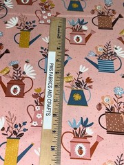 MODA Blossoms and Blooms 100% cotton fabric yard 36×44 bee water can 39050 15
