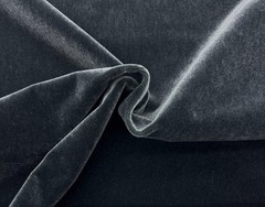 DESIGNER PLUSH MOHAIR COAL DK GRAY VELVET WOOL MULTIPURPOSE FABRIC BY YARD 55″W