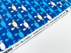 Robert Kaufman Don’t Be Crabby Fabric, Sold by the 1/2 Yard, Continuous Cut