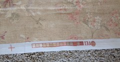 Portfolio Textiles fabric floral muted antique rose flowers Teflon 2+ yards