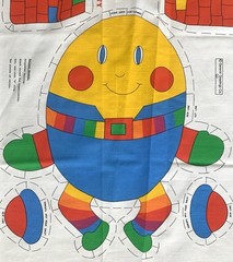 Humpty Dumpty Fabric Panel Rainbow Nursery Rhymes Wall Hanging Cut And Sew FCI