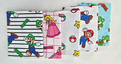 3* 5-piece Nintendo Super Mario Fat Quarter Bundles a total of (15) 18″x21″ cuts