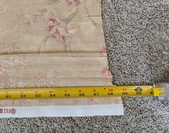 Portfolio Textiles fabric floral muted antique rose flowers Teflon 2+ yards