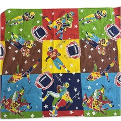 Vintage 1970s NFL Football Players Fabric 36” Wide 4.25 Yards