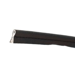 Boat Puff Cord Welting | Faux Leather Charcoal Gray 1/8 Inch (YD)