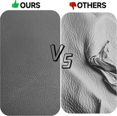Vinyl Faux Leather Upholstery Gray 51×54” Marine Auto Boat Fabric DIY Repair