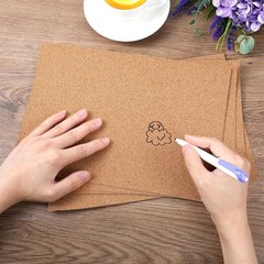 Thin Adhesive Craft Cork Sheets 1mm 11.8×8.3in Stickers for Crafts and DIY