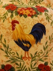 Vintage Fabri-Quilt Provence Rooster Fabric Design 8484 8488 French Country BTY