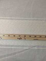 Martyn Lawrence Bullard Nomad Stripe Blanco Sheer Fabric 83″X 127″