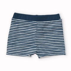Swimwear Jersey Recycled Fabric Material STRIPES NAVY