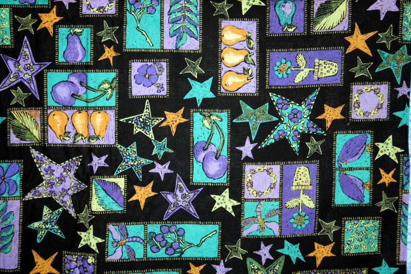 SHADOW AND SHINE ON BLACK FRON AE NATHAN – 100% COTTON FABRIC