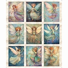 Enchanted By Quilting Treasures – Multi Fairy Picture Patches Panel #30759-X