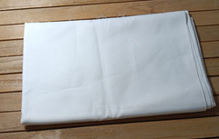 Sewing Fabric Pure White Poplin or Light Weight Canvas .75 yd x 44″