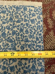 VTG John Wolf Decorative Fabric classic Floral monochromatic Preshrunk W56xL64