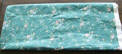 House N Home Fabrics & Draperies Green Blue Peach Floral Bouquet Chintz App 5 Yd