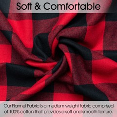 Tartan Plaid Cotton Flannel Fabric -60″ Wide – Sold by the Yard & Bolt