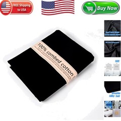 Versatile 5 Yard Solid Black Cotton Muslin – Perfect for Apparel and Crafts