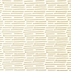 Caroline Cecil Painterly Lines Print Fabric- Ink Stripe / Cognac Oyster 0.70 yds