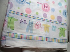 Baby Themed Double Border Fabric, 3 yards and 29″ X 57″ wide