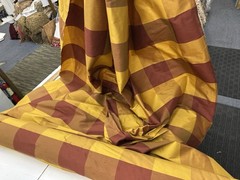 Dupioni Stripes 100% Silk Fabric 54″ Wide, By Yard (211)Sold By The Yard