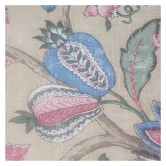 P KAUFMANN Jacobean Floral Antique Brissac Upholstery Fabric Yard 54″W Sold/yd