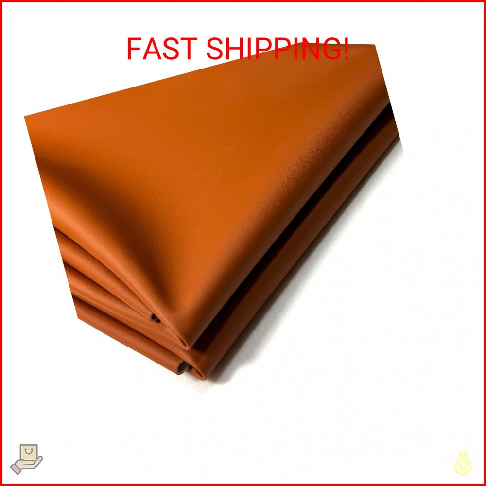 Faux Leather Fabric, 54″x36″ 1.2mm Thick Durable Synthetic Upholstery Leather Vi