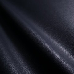 Deep Navy Matte Leatherette Fabric 54″ Subtle Pebble Grain By The Yard