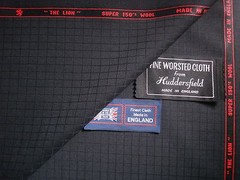 100%SUPER 150’s WOOLSUITING FABRIC MADE IN HUDDERSFIELD ENGLAND-3.4m