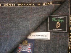 Reid & Taylor WOOL (Woollen) PLAID JACKETING FABRIC MADE IN SCOTLAND = 2.0 m.