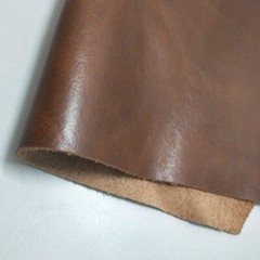DIY Genuine Real Leather Chestnut Fabric First Layer Cowhide Hide Cut Scrap Soft