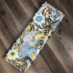 Vtg 60s 70s Skinner Material Fabric BOHO Spring Mills MOD Flower Power 130″