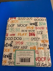 BRAND NEW CREATE IT 100% COTTON DOG WORDS PRECUT SEWING AND CRAFT FABRIC 18X21