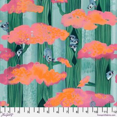 Free Spirit Katy Tanis Madagascar Adventure Dwarf Lemurs Spruce Fabric By Yard