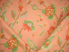 8-1/2Y Exquisite Thibaut F96137 Georgetown Orange PrintDrapery Upholstery Fabric