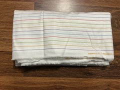 1989 Ameritex Fabric Pressman-Gutman #1927 Colored Stripes On White 102” X 58”