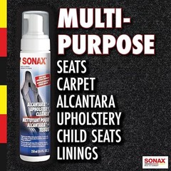 Upholstery & Alcantara Cleaner Foam | Interior Cleaner 8.4 Fl Oz (Pack of 1)