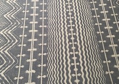 2.5YD FERMOIE UK Abbey Stripe Union Fabric w/ Custom Knit Backing $1144 Retail*