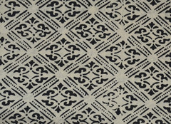White & Black Hand Block 20 Yard 100%Cotton Fabric NO TARRIF CHARGES 100%✅KK17