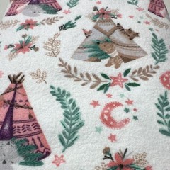 Jo-Ann Magic MJNT Cotton Flannel Fabric Brushed Boho Teepee Multicolor 34 in.