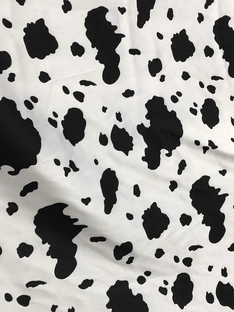 Zebra/Cow Print Poly Cotton Fabric – 58/60″ Wide Animal Print by the Yard